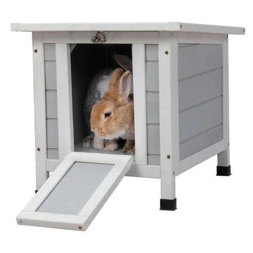 Sandinrayli Weatherproof Outdoor Cat House, Grey