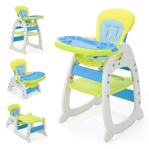 Sandinrayli 3-in-1 Convertible Baby High Chair